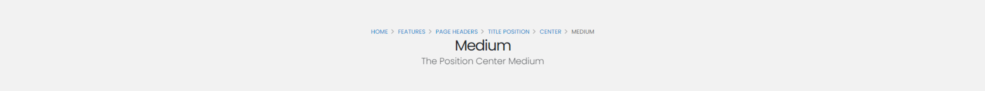 The Position Center Medium The Position Center Medium