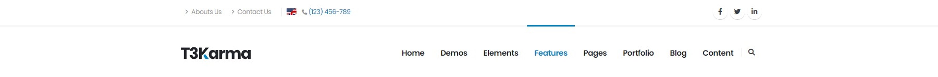 Flat + Top Bar Flat + Top Bar